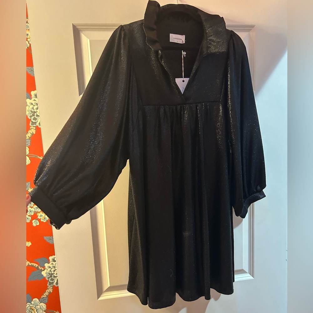 NWT! Gorgeous sparkly black dress! Great for weddings, parties, fun night out!